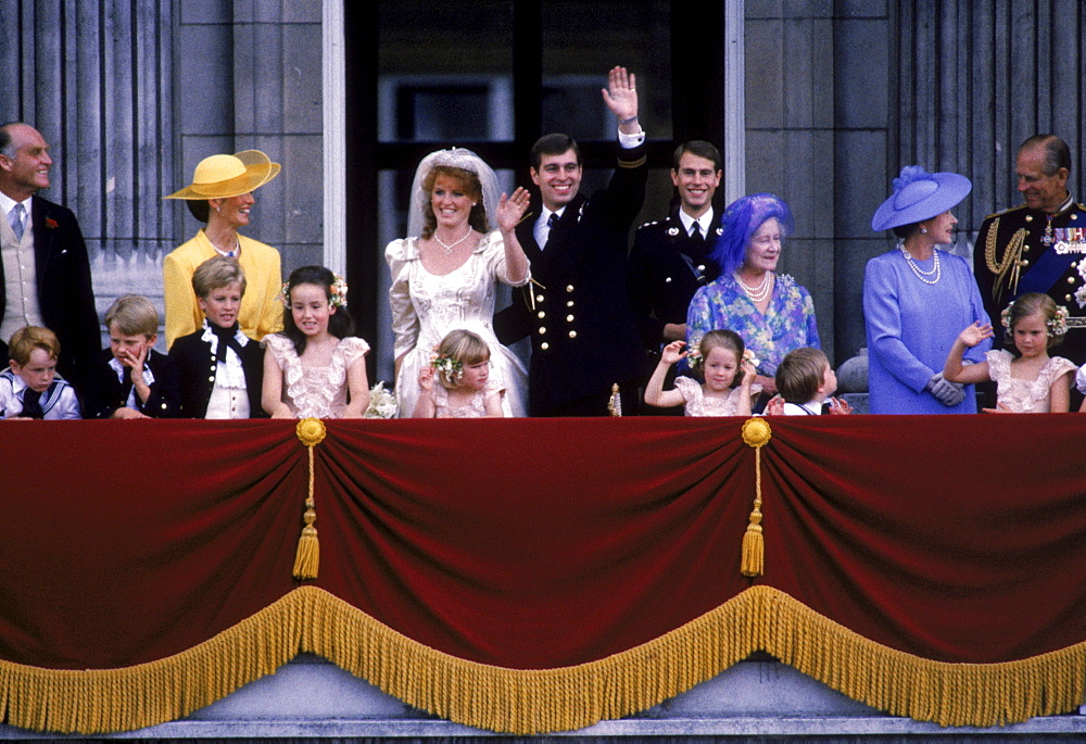 Princess Diana and King Charles at their wedding in London.