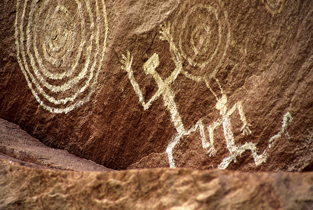 Prehistoric pictographs, Canyon de Chelly National Monument, Arizona