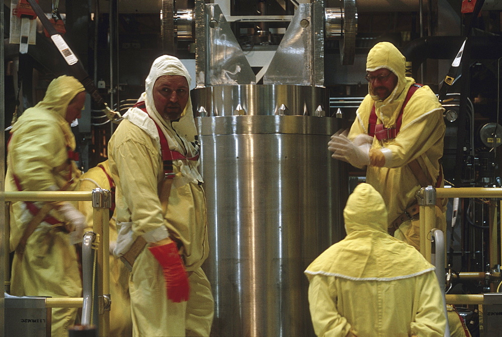 The remote handling of spent fuel in the K Basin. The facility takes almost all the water out of the cannister by heating the water and replacing it with helium. The fuel has been in the water for many years and it is important to get the water out of the fuel for safe storage.