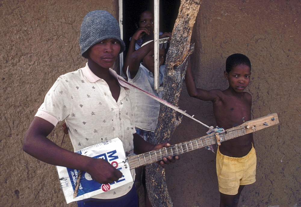 Bushman resettlement village at Mabutsane, Botswana