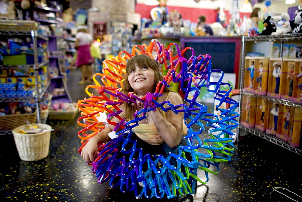 Shopping at Planet Toys in Rockland, Maine.