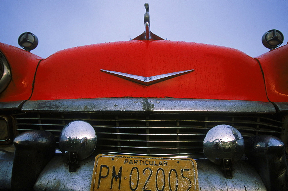 One of many classic, pre-reovultion American cars that run on love and innovation throughout the streets of and across the island.