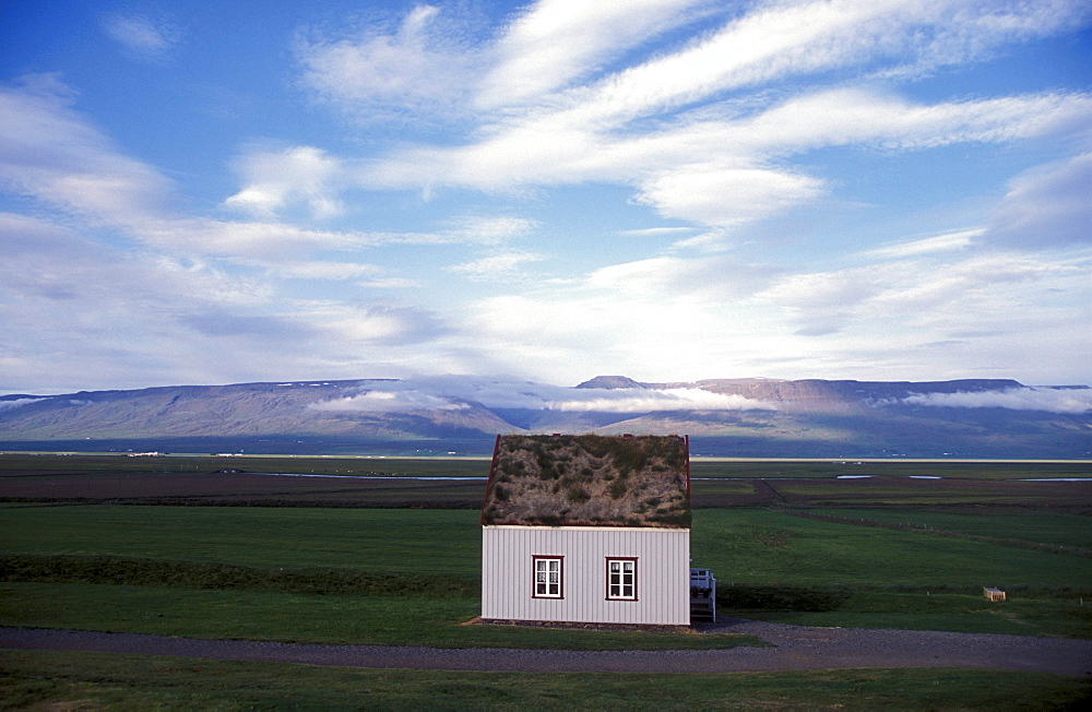 Historic building at Glaumbaer, northcentral Iceland. An important discovery was made in Glaumbaer in 2001: the homestead of Thorfinn Karlsefni, the father of the first European born in the New World. This find has important implications for Viking history.