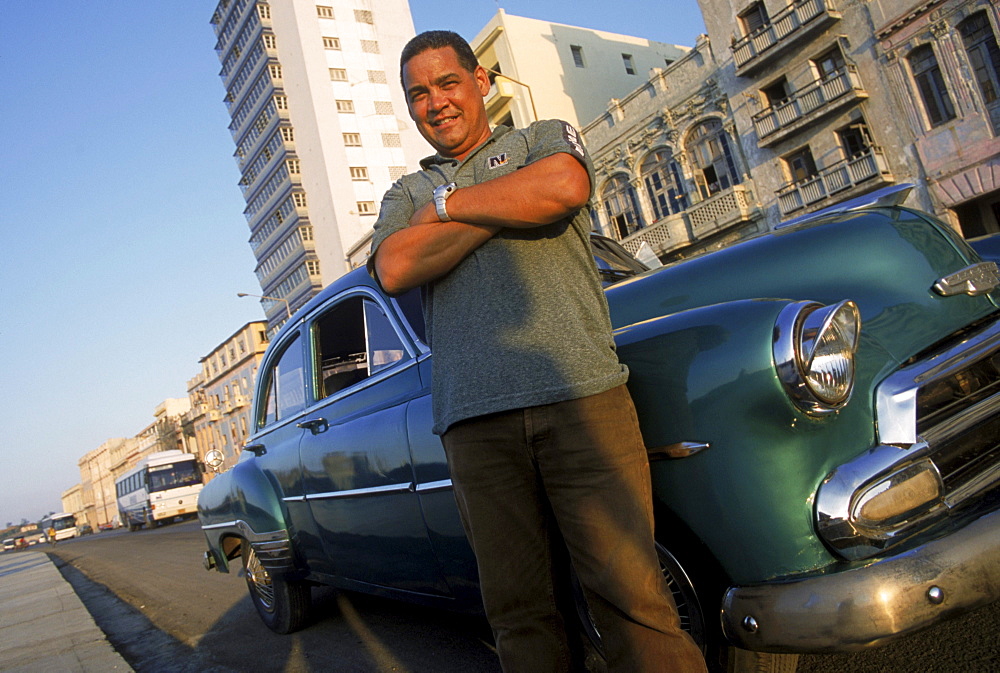 1952 Chevrolet, along Malecon, Havana