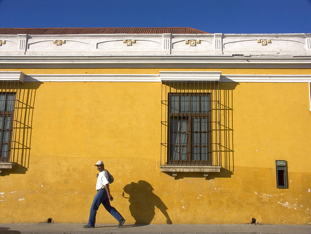 The color and the architectural colonial style seen in the city of Antigua, in the Departmento (State) of Sacatepequez in the country of Guatemala, December 27, 2004