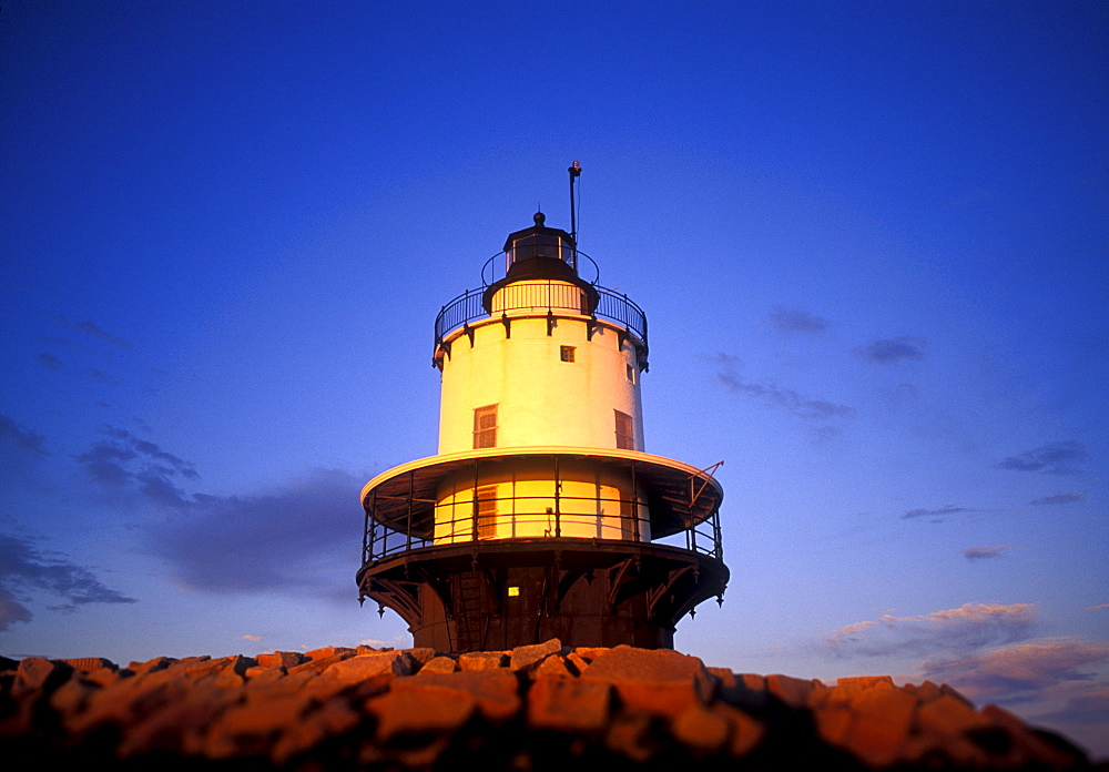 Spring Point Ledge Lighthouse, Maine. Established in 1897.