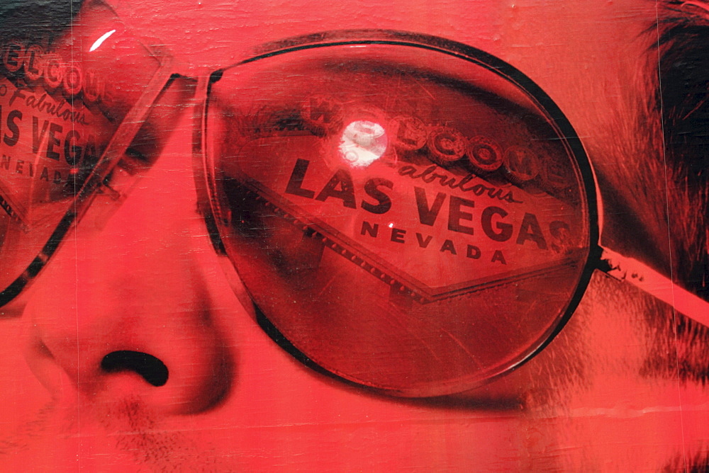 A poster promoting Las Vegas, in Las Vegas, Nevada on April 15, 2005.