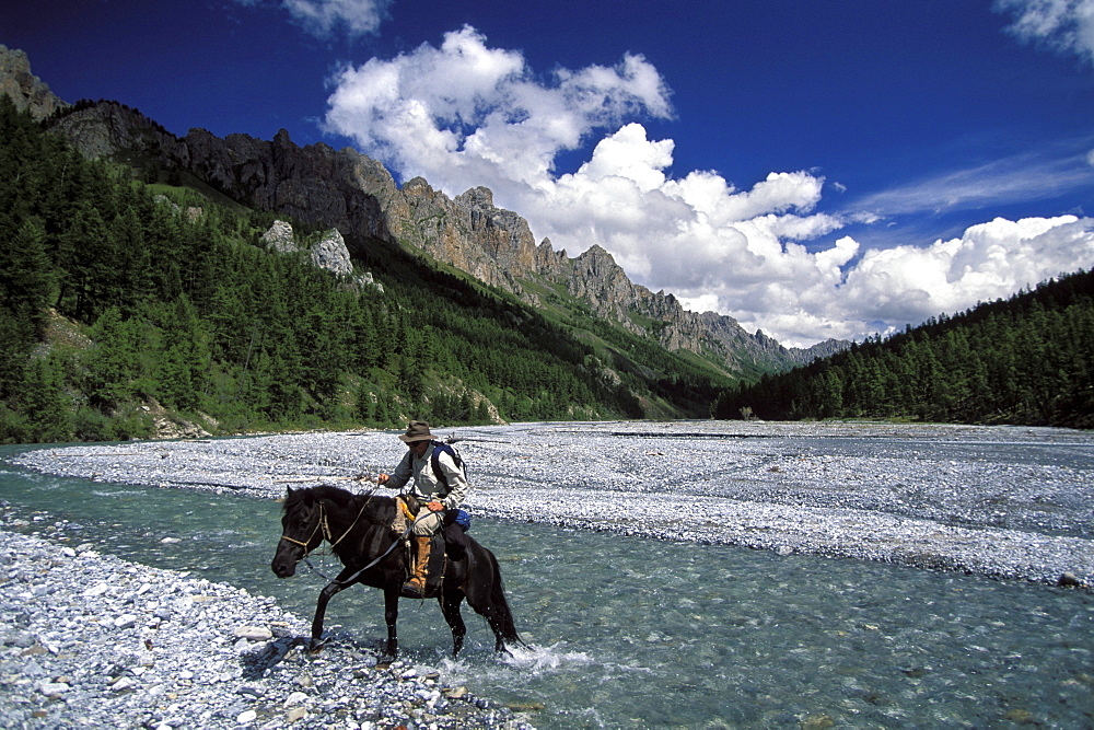 Horse treking, Khovsgol National Park, Mongolia