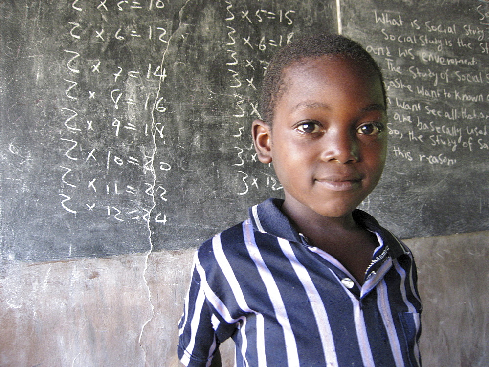 Mathematics class in Rural Sierra Leonean School