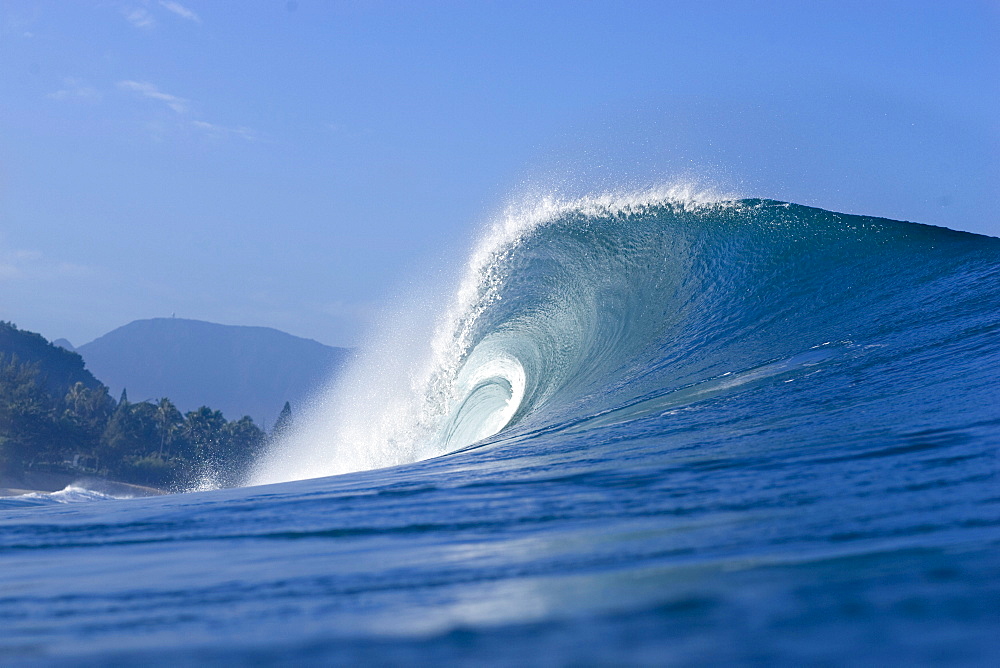 tubing wave in Hawaii