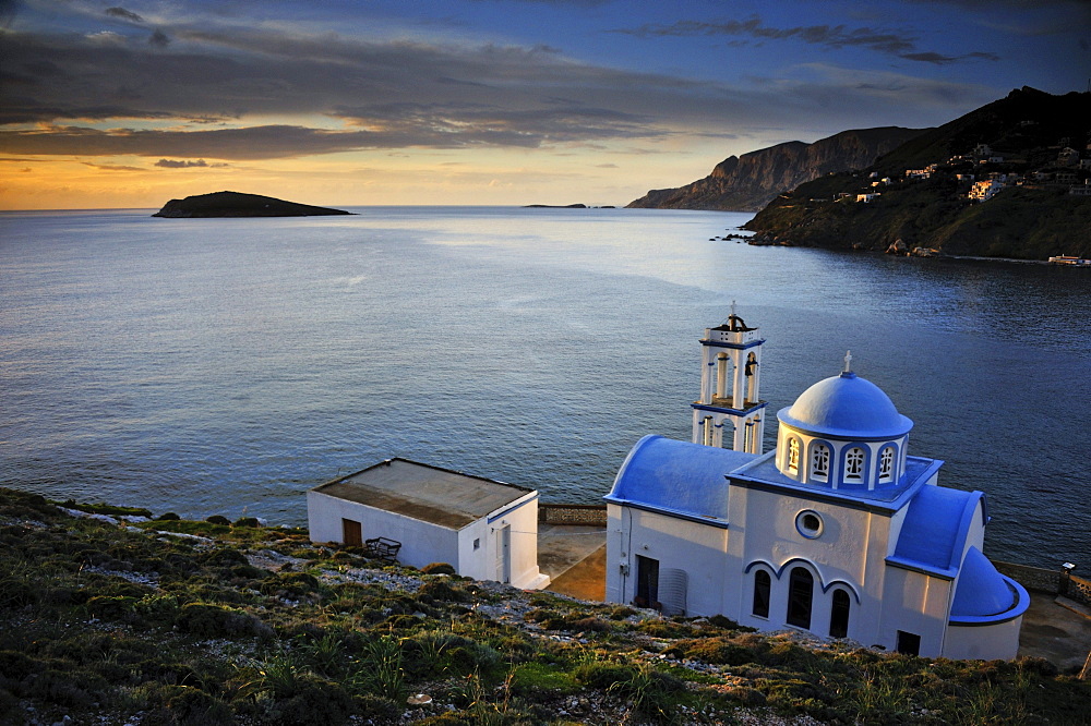 Colorful Monestary on the Island of Kalymnos