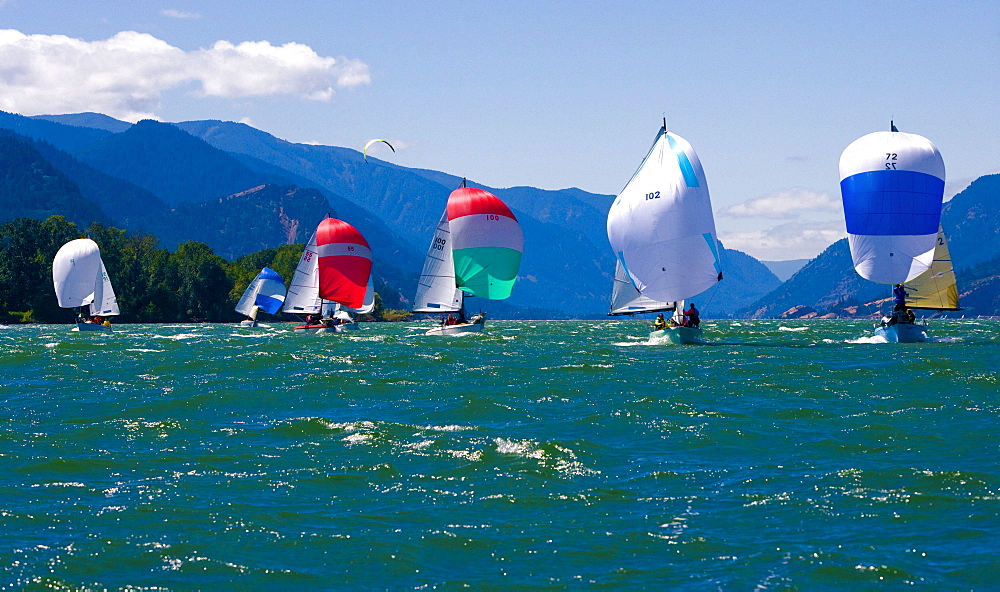 Sailing.