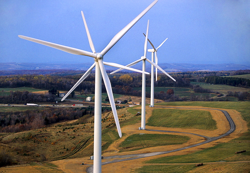 Electricity generating windmills in Sommerset Pennsylvania.