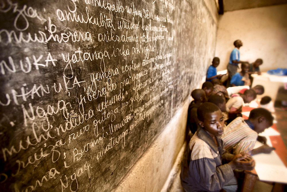 A one room school house in Rugerero Rwanda.