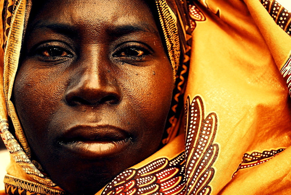 A portrait of a Muslim woman in Mocimboa da Praia, Mozambique.