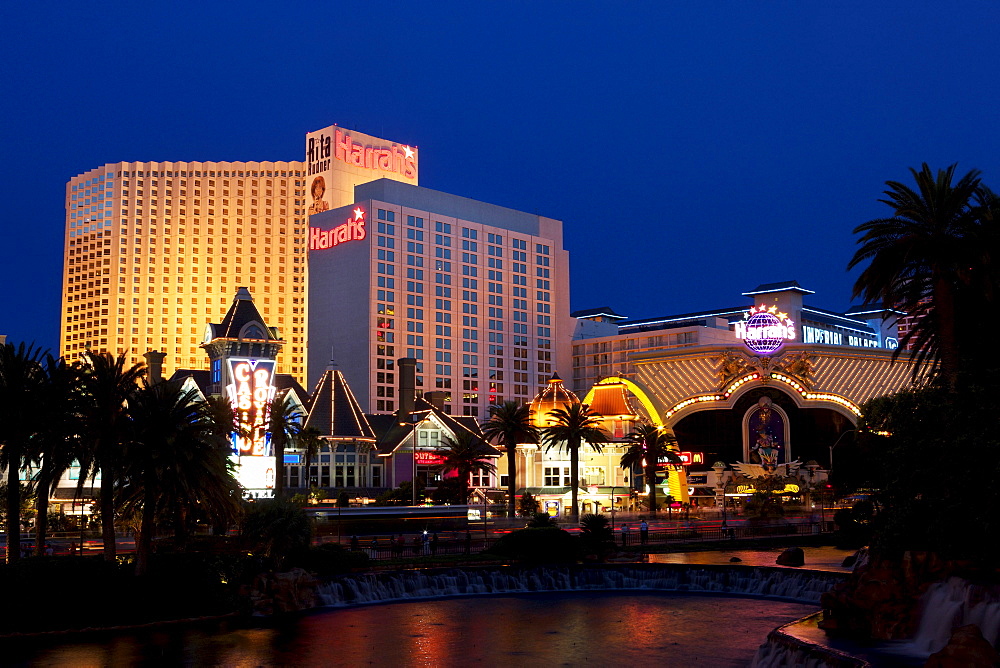 Harrah's Casino located on the Las Vegas Strip.