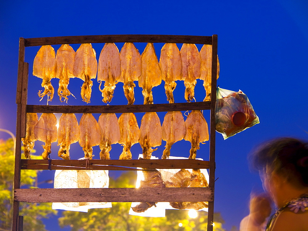 Dried fish for sale on the street in Ho Chi Minh City, Vietnam