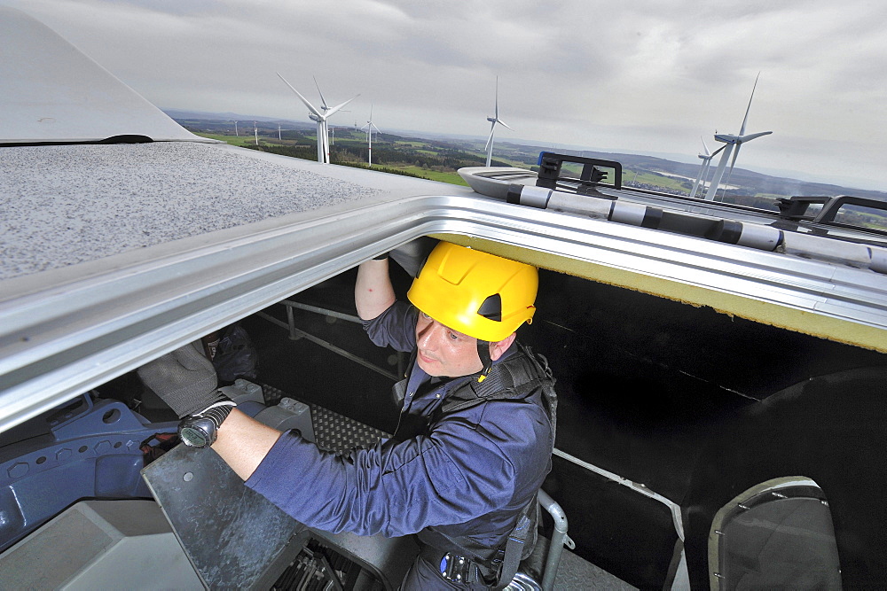 Photographs from 100m high Wind Turbines in Germany.