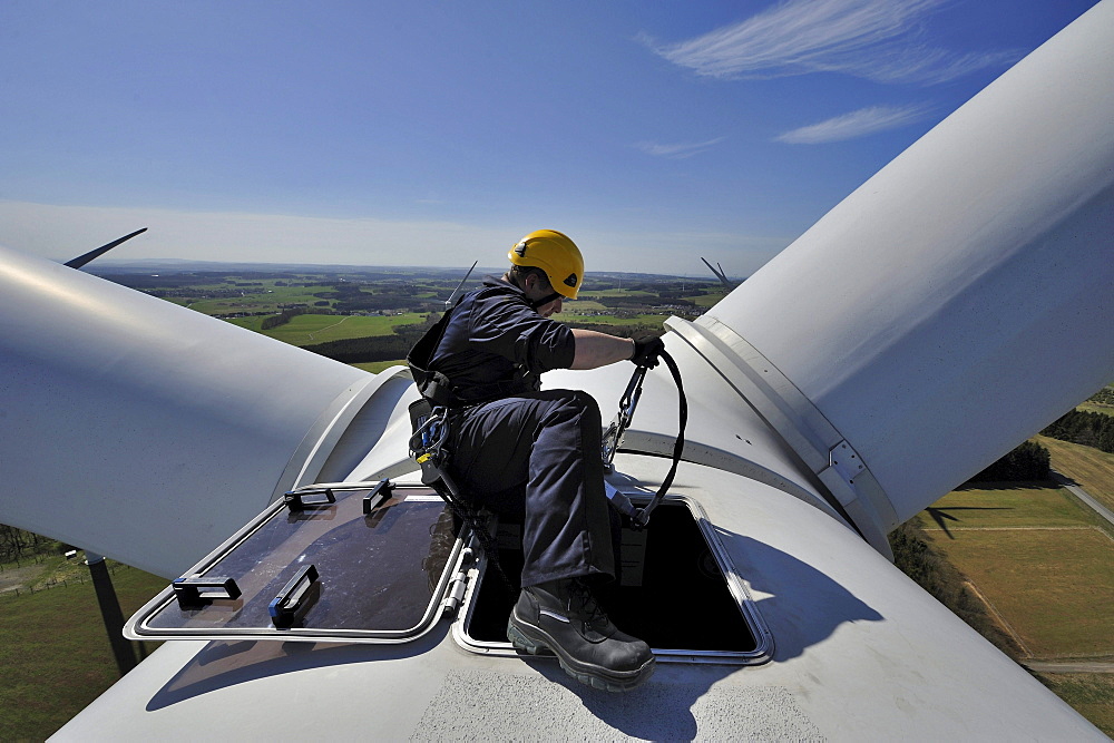 Photographs from 100m high Wind Turbines in Germany.