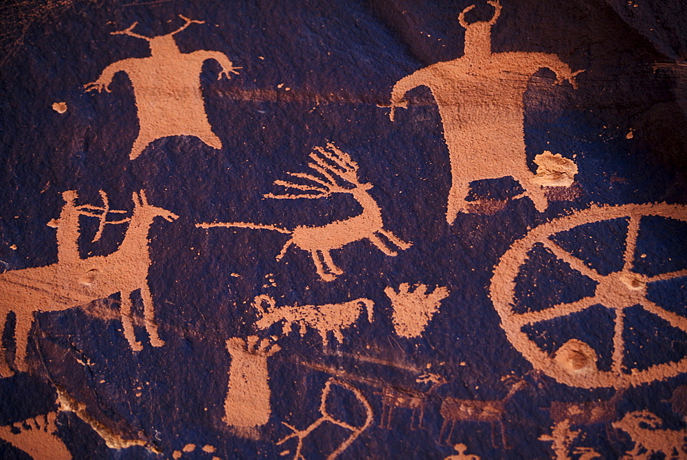 Native American cave art in Indian Creek, Utah.