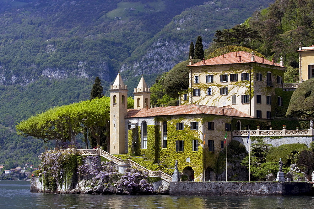 Villa del Balbianello (made famous in several movies) along Lake Como, Italy.