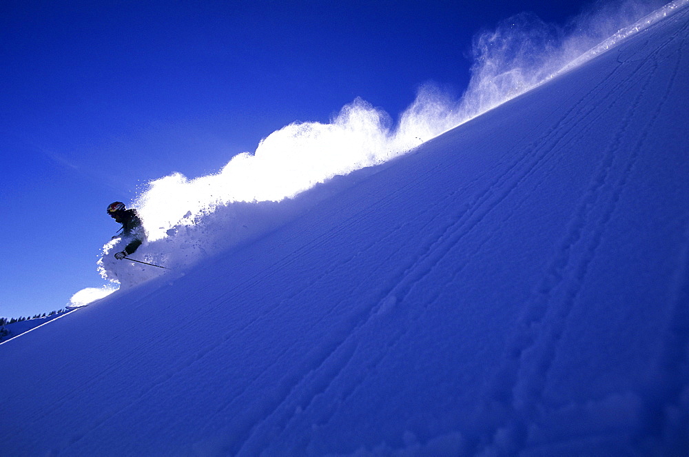 Man skiing in Colorado.