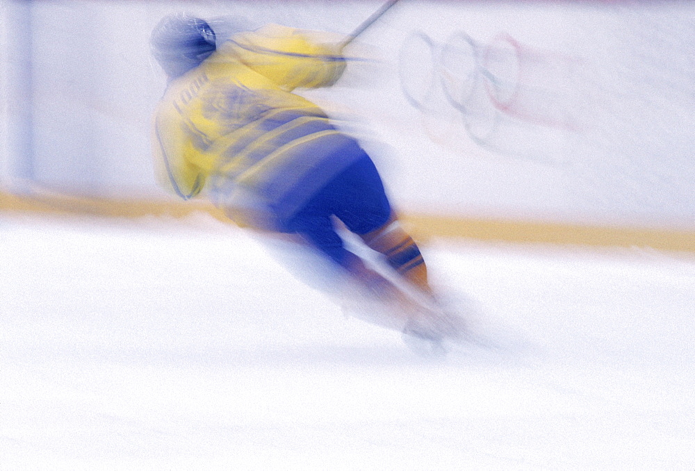 Hakon Hall: Ice Hockey: Gold Medal Team - SWE - play Silver Medal Team - CAN - in final game.