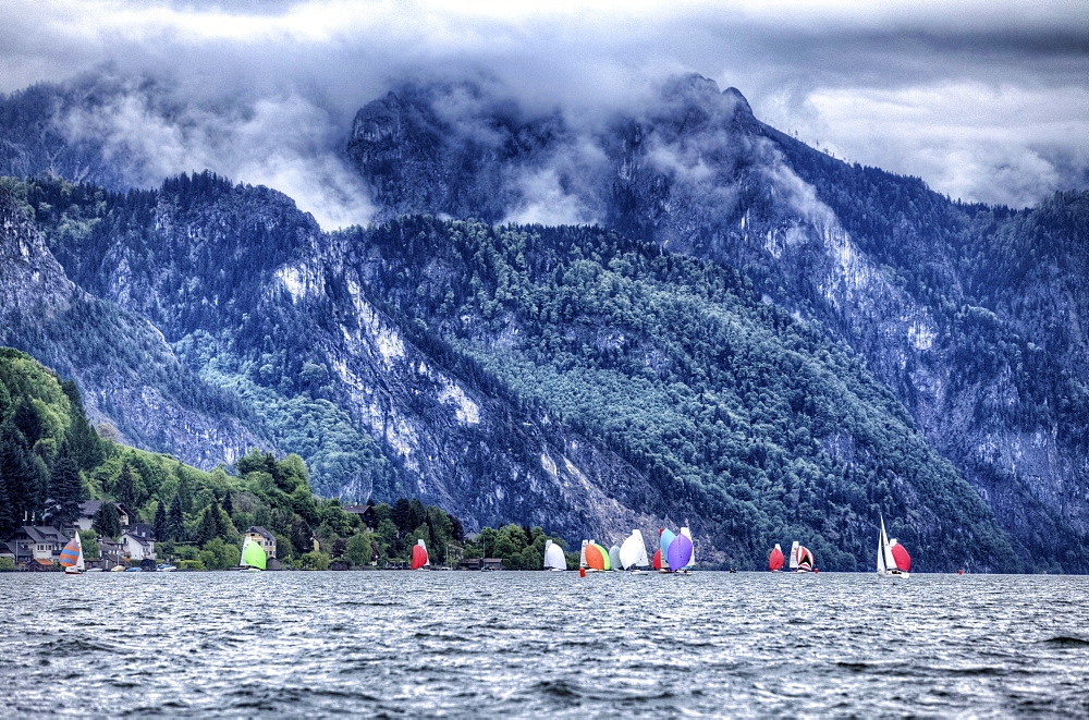 Lake Traunsee, Gmunden, Austria.