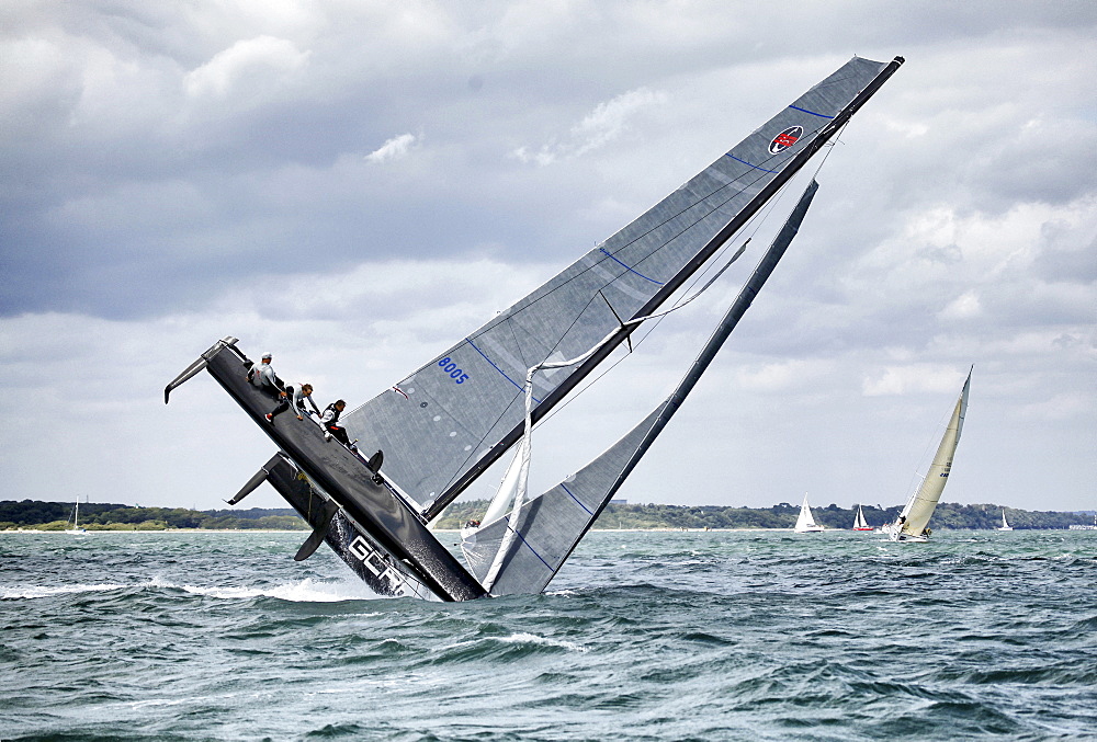 The GC32 is the one design for the Great Cup Racing circuit, Cowes Week 2013, Isle of Wight, England, United Kingdom.