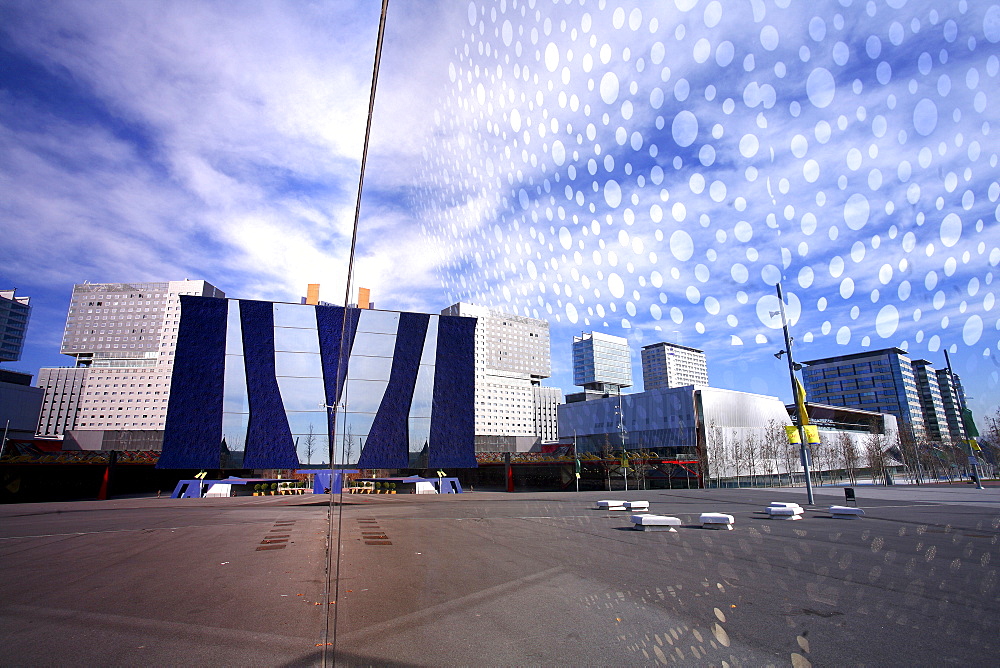 The Forum Building, now called Museu Blau, is a unique building located in Barcelona Forum Park, an area where the Universal Forum of Cultures was held in 2004 and had this building as one of their icons.