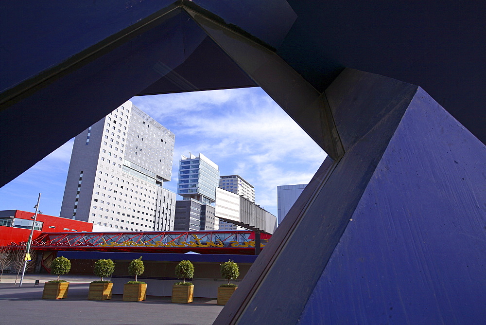 The Forum Building, now called Museu Blau, is a unique building located in Barcelona Forum Park, an area where the Universal Forum of Cultures was held in 2004 and had this building as one of their icons.