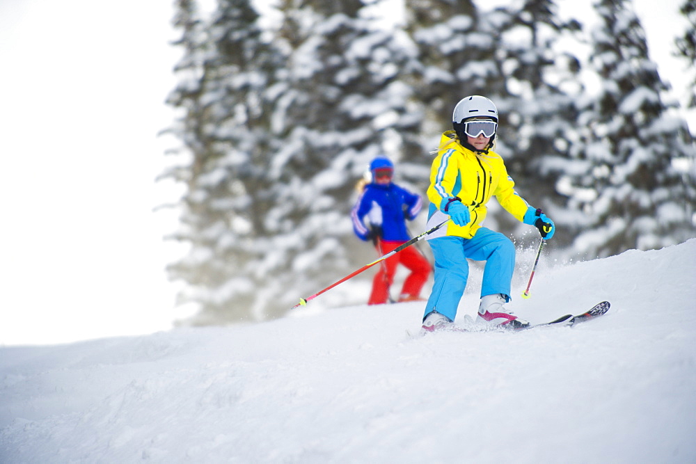 Elise Duboise Skiing a Groomer in Park City Utah