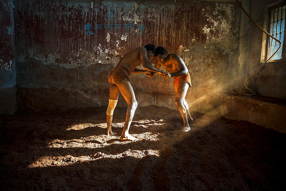 Kushti is a traditional form of South Asian wrestling popular in India, also known as Pehlwani. Wrestlers usually meet in an Akhara, a "wrestling ground" which is a place of practice, with facilities for boarding, lodging and training.They serve both as training schools and an arena for wrestlers to compete against each other. Akhara is not limited only to physical activities, but also involves religious practices, particularly the worship of the god Hanuman.