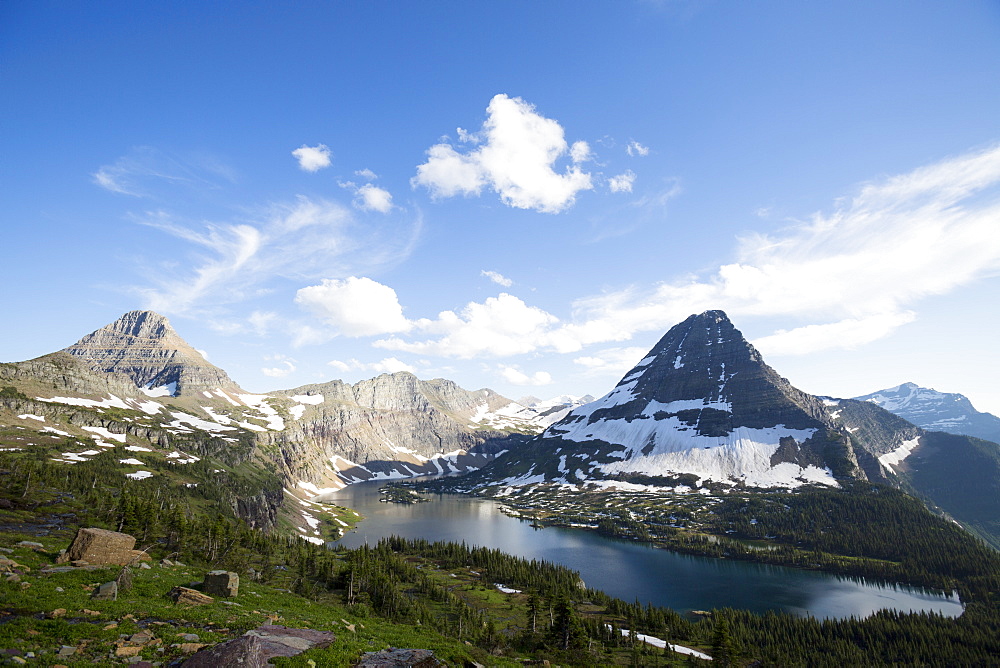 Hidden Lake on Logan Pass in Glacier National Park near West Glacier, Montana.