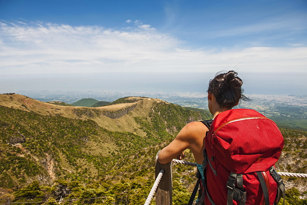 on the Gwaneumsa hiking trail to Hallasan on Jeju Island