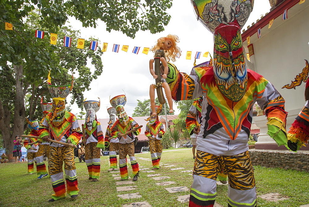 Images from the Ghost Festival (Pee Ta Khon) in Dansai, Thailand