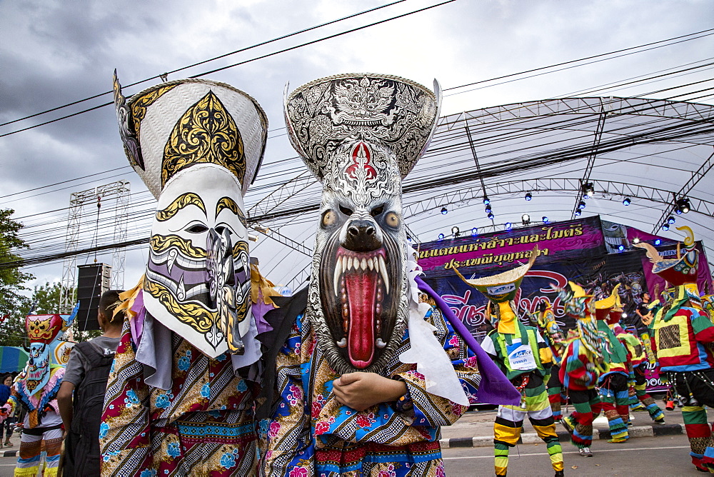 Images from the Ghost Festival (Pee Ta Khon) in Dansai, Thailand