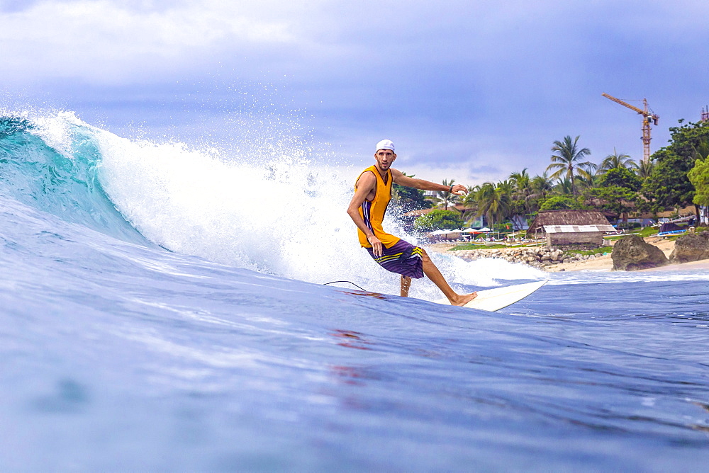 Surfer on a wave.