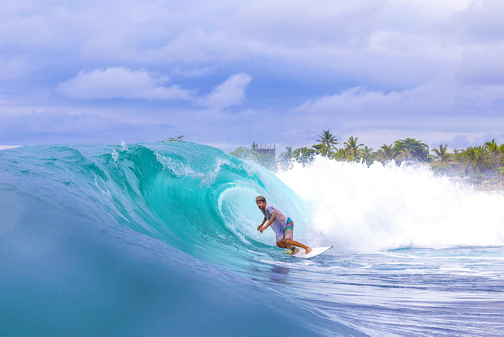 Surfer on a wave.