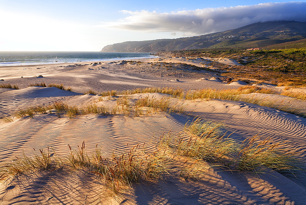 View Of Sand Dune At Praia Do Guincho In Cascais, Portugal