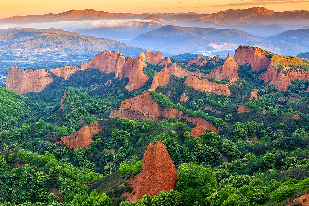 Las Medulas Near The Town Of Ponferrada In The Region Of El Bierzo