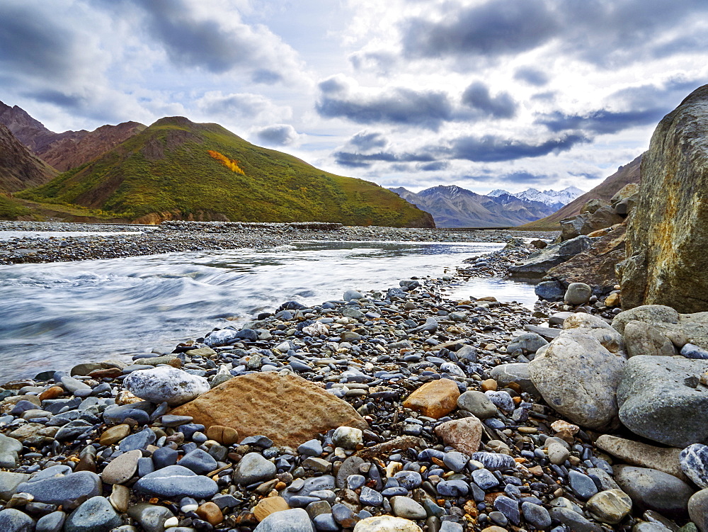 View Of A River At Denali National Park, Alaska