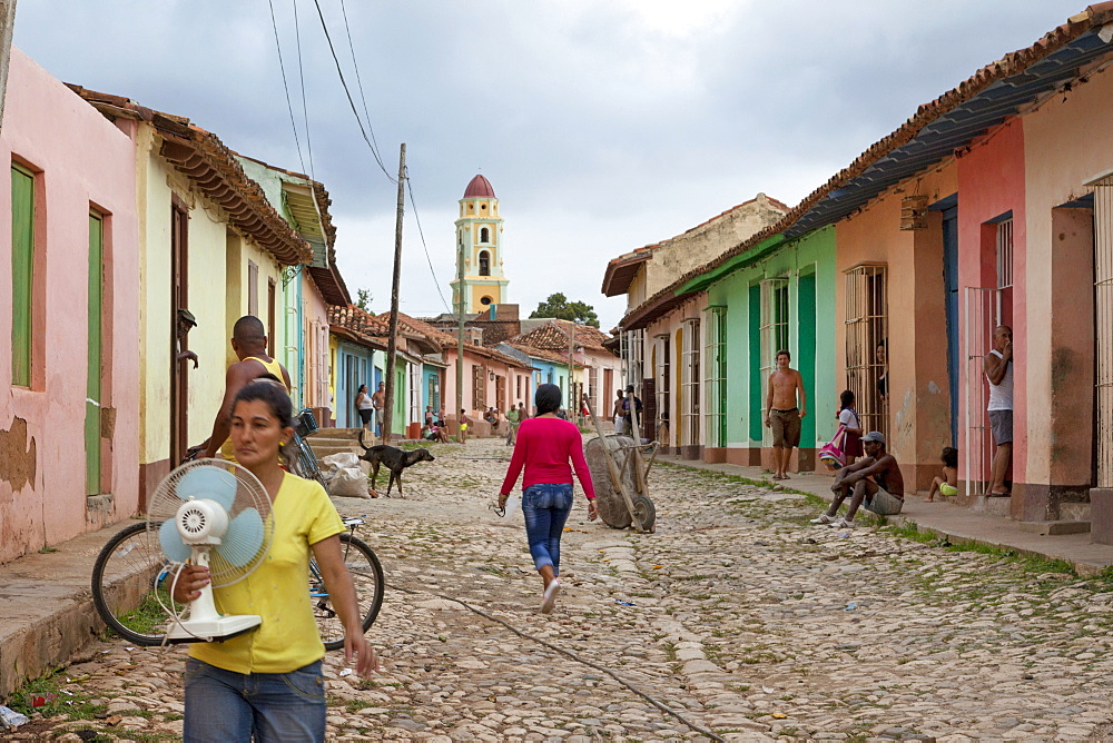 People Walking In The Streets Of Trinidad, Cuba