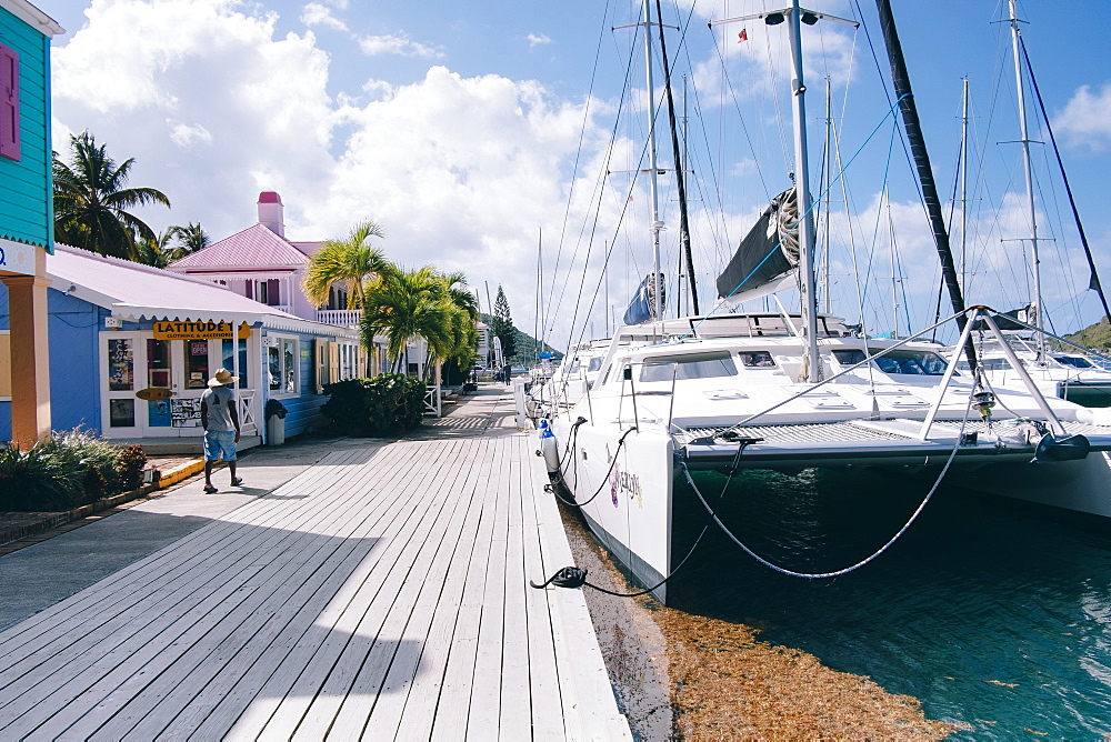 Colorful Houses At The Harbor Of Soper's Hole, Tortola