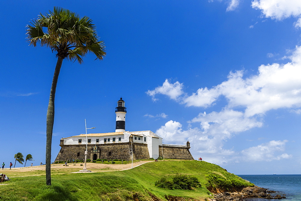 Farol da Barra Lighthouse in Salvador, Bahia, Brazil