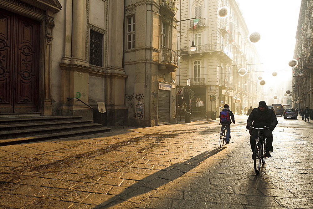 A Street Of Turin, Piedmont, Italy