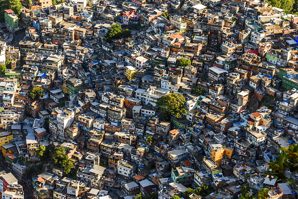 Rocinha Favela, Brazil's largest slum, in Rio de Janeiro, Brazil