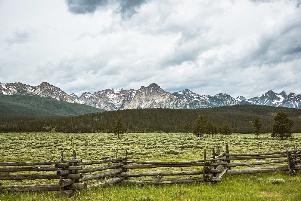 A view of the Sawtooth Mountains from Stanley Idaho