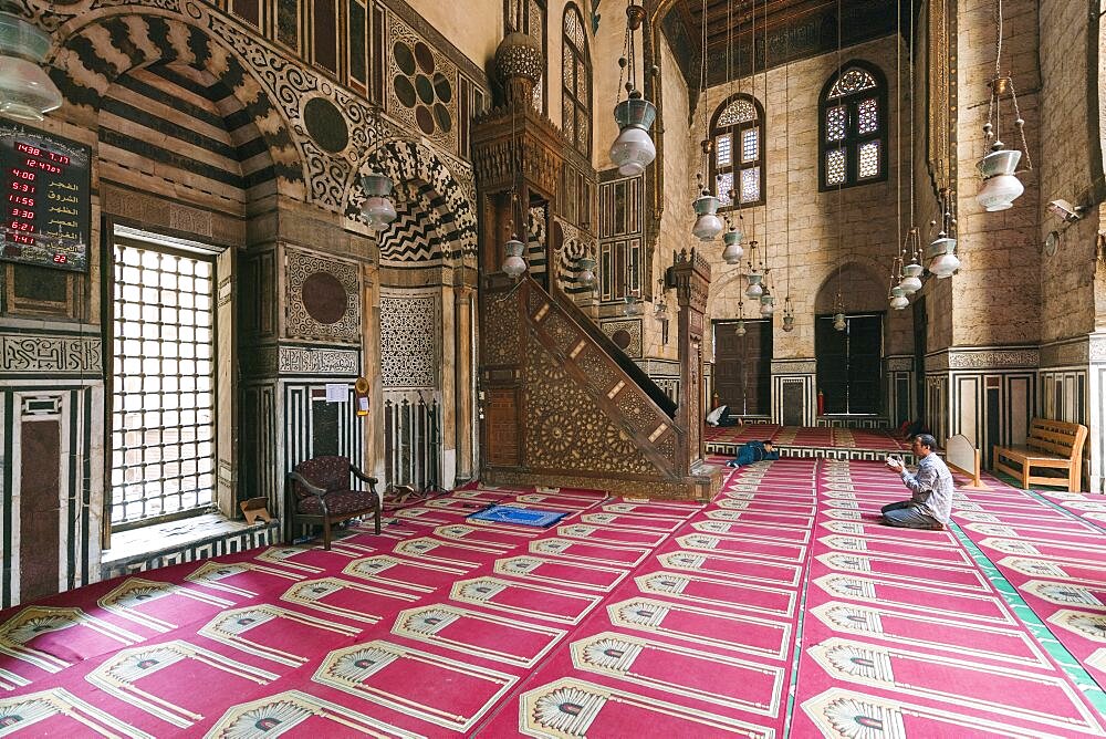 Sultan Al Ghuri medieval Mamluk Mosque in Islamic Cairo, Egypt