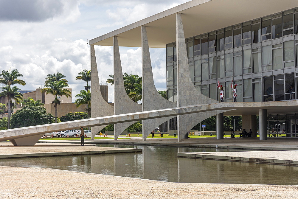 Modern building of Palacio do Planalto Planalto Palace, Presidential Cabinet, Brasilia, Brazil